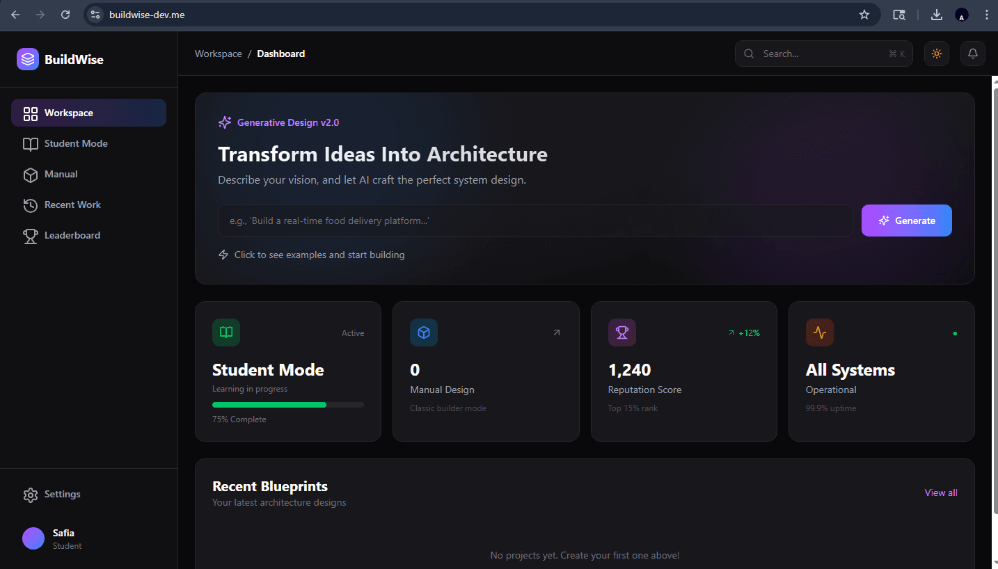 BuildWise screenshot